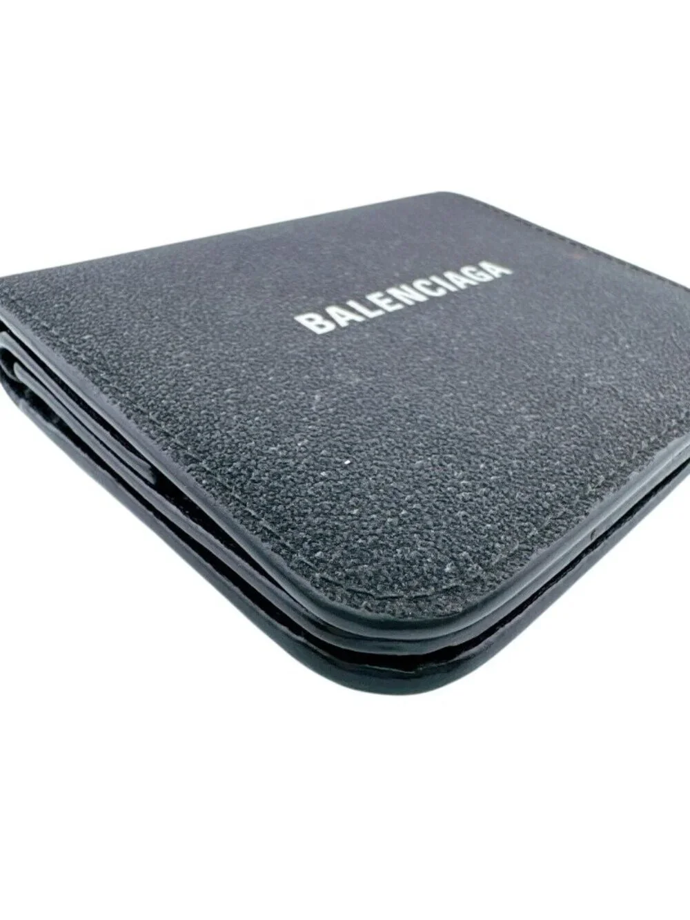 Balenciaga Lame Logo Bifold Wallet